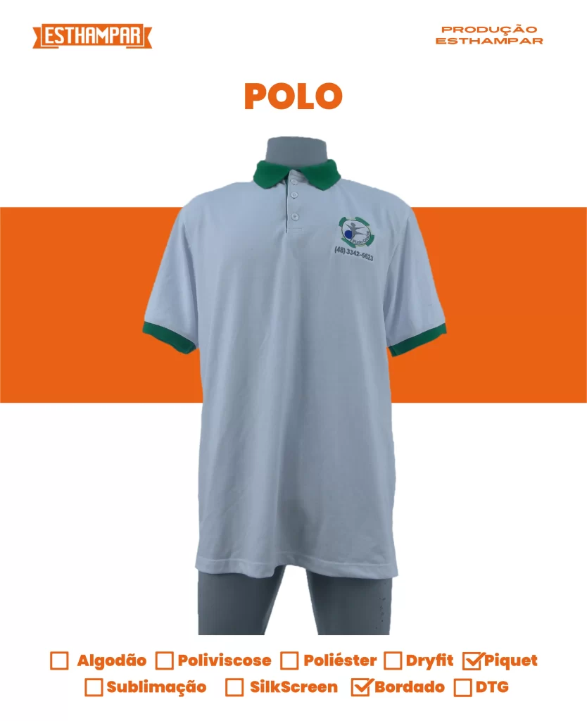 Confecção de camisetas polo