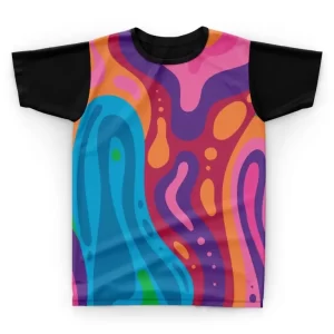 Camiseta Textura Multicolorida