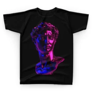 Camiseta Estátua Grega Multicolorida