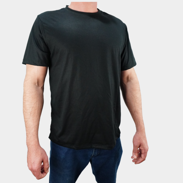Kit de 3 camisetas de poliviscose - 3 Peças pretas - Image 2