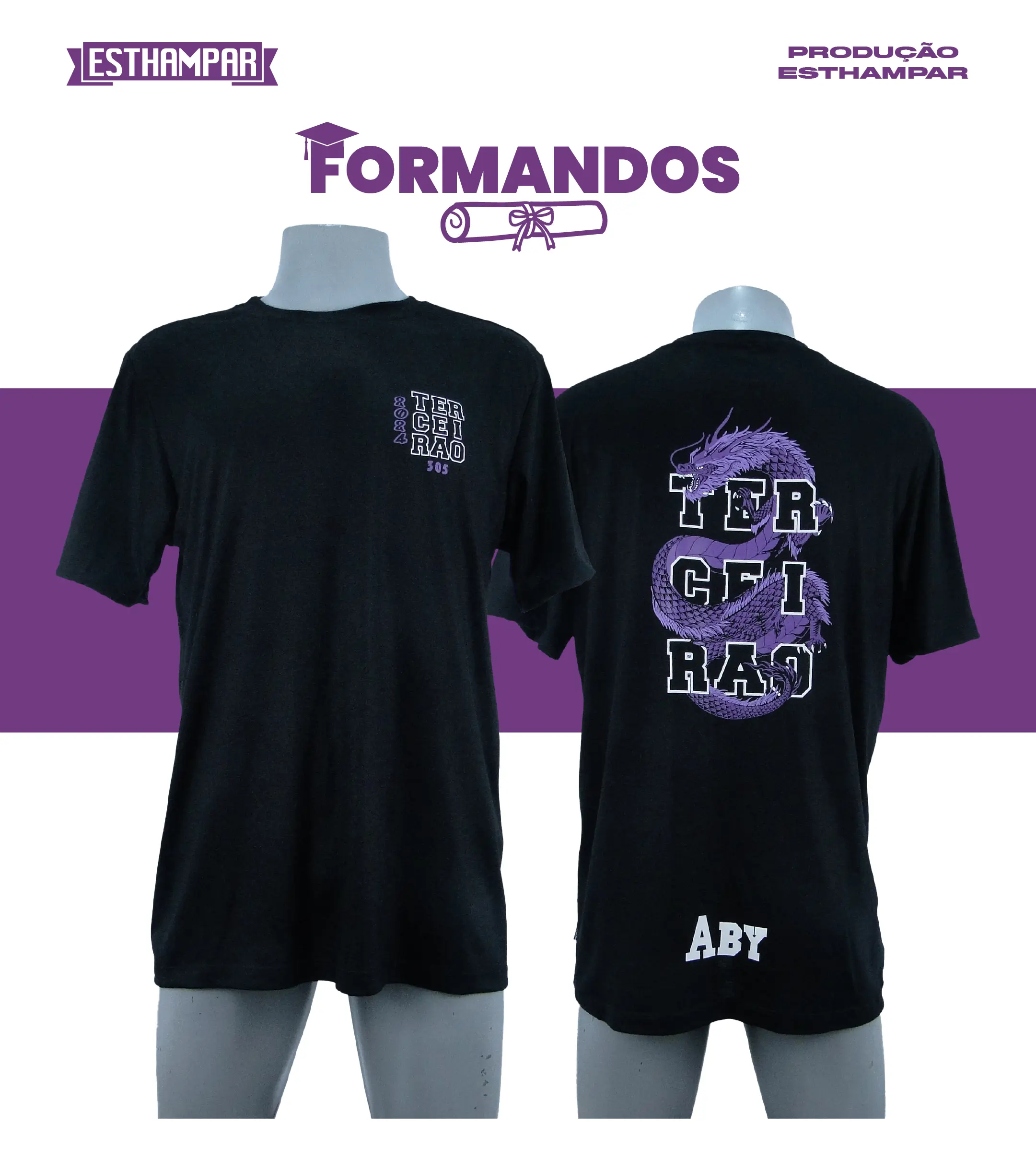camiseta terceirão personalizada