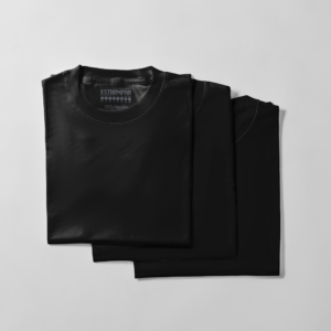 Kit de 3 Peças Babylook de algodão - 3 Peças pretas