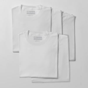Kit de 5 camisetas de poliviscose - 5 Peças brancas