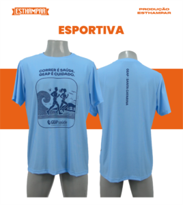 Camiseta esportiva poliamida