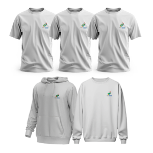 Kit de Uniforme Sesi (3 Camisetas, 1 Moletom e 1 Moletom com capuz)