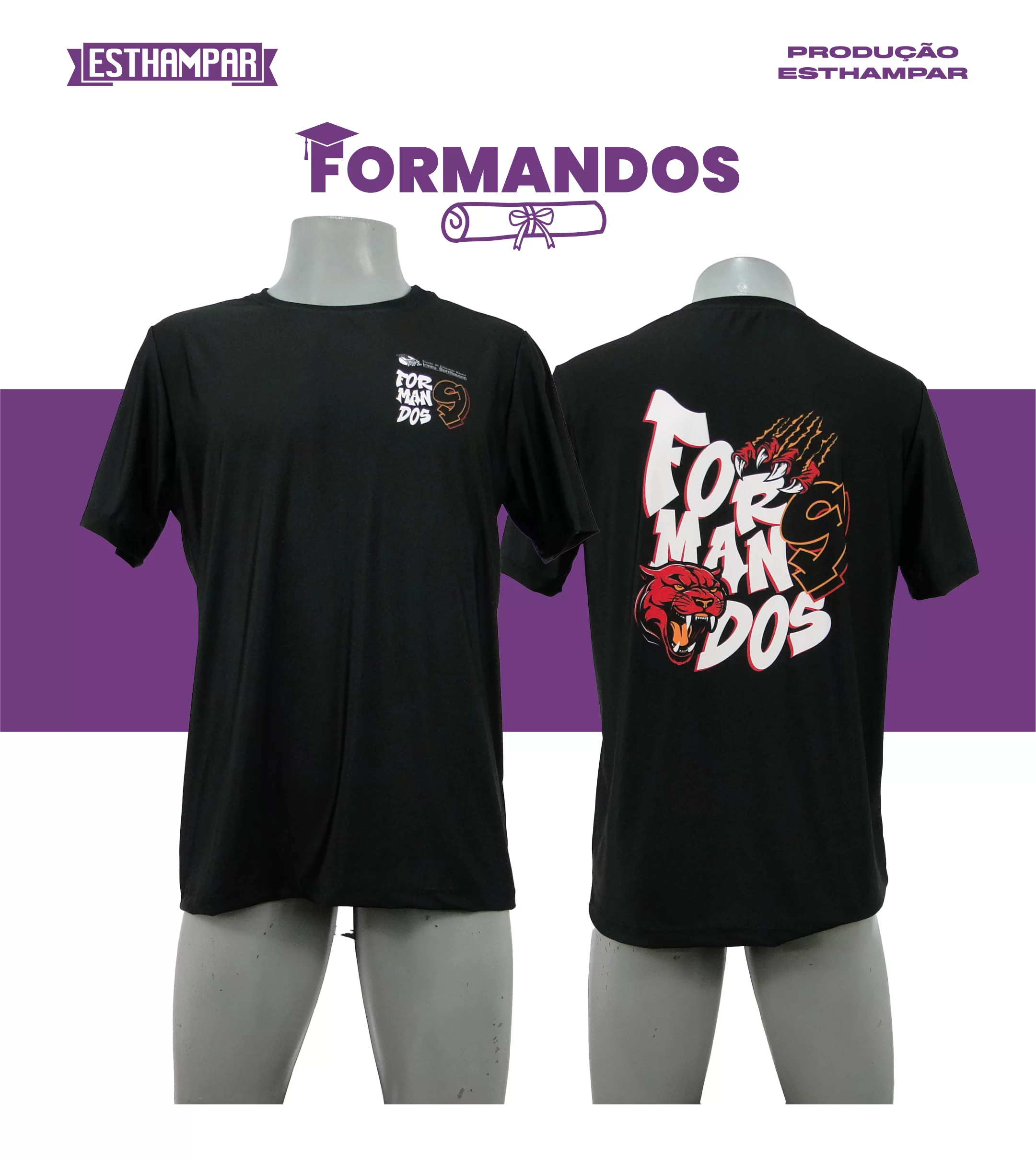 Confecção de camisetas formandos
