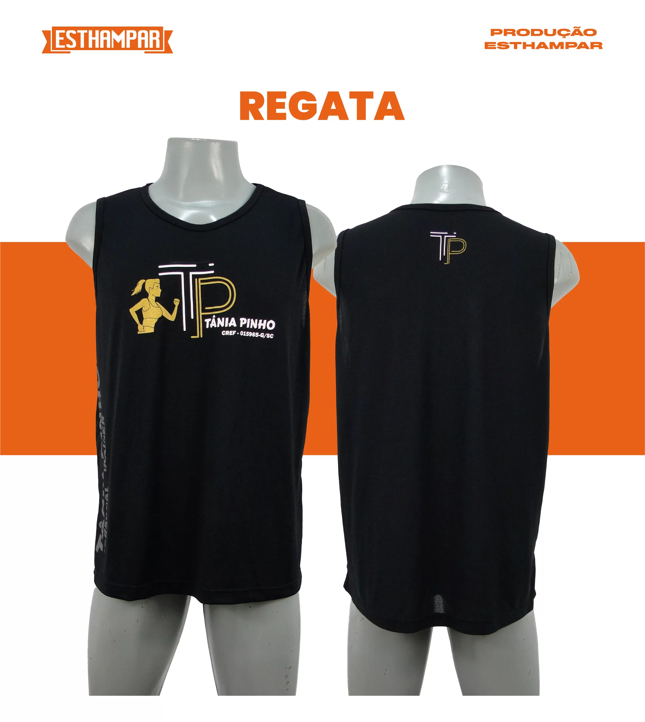 Camiseta regata personalizável